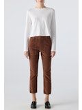 Amo Corduroy Easy Trouser in Cocoa