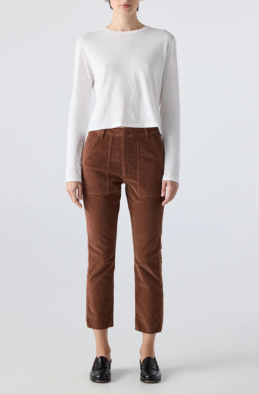 AMO Corduroy Easy Trouser in Cocoa