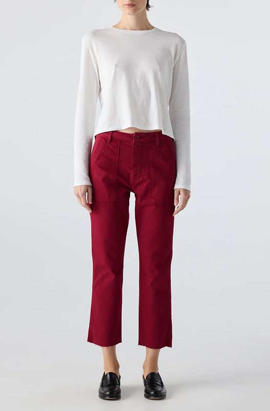 AMO Easy Army Trouser in Pinot