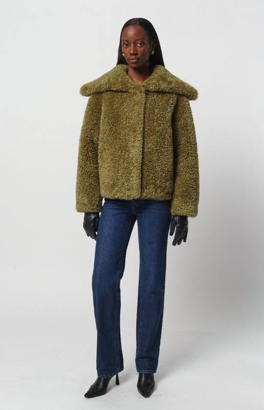 Apparis Collins Coat in Khaki