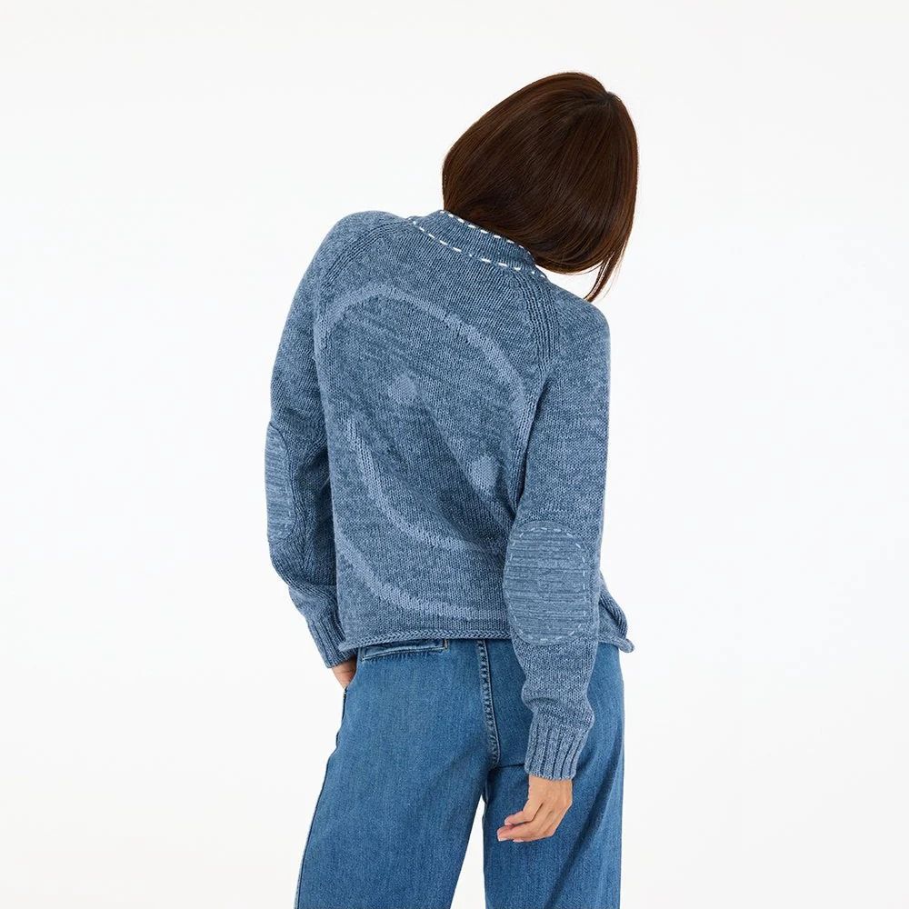Kerri Rosenthal Short Poppy Smiley Cardigan
