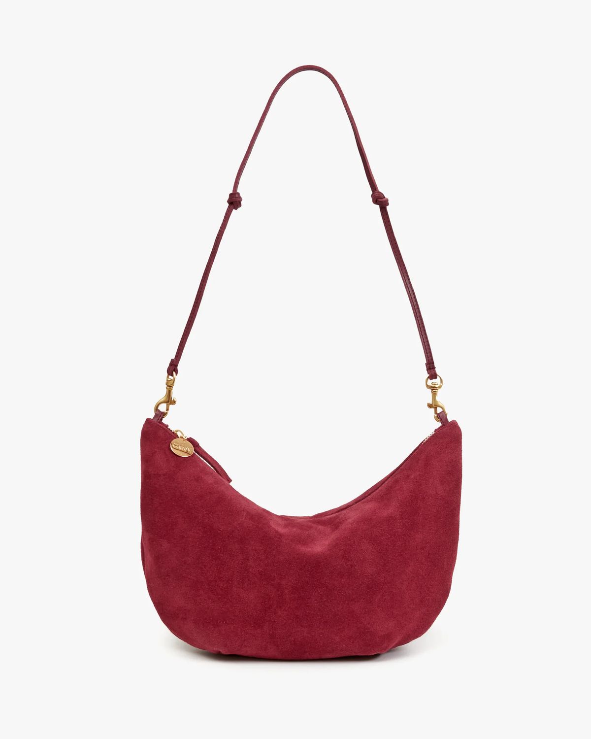 Clare V Lune in Currant Suede