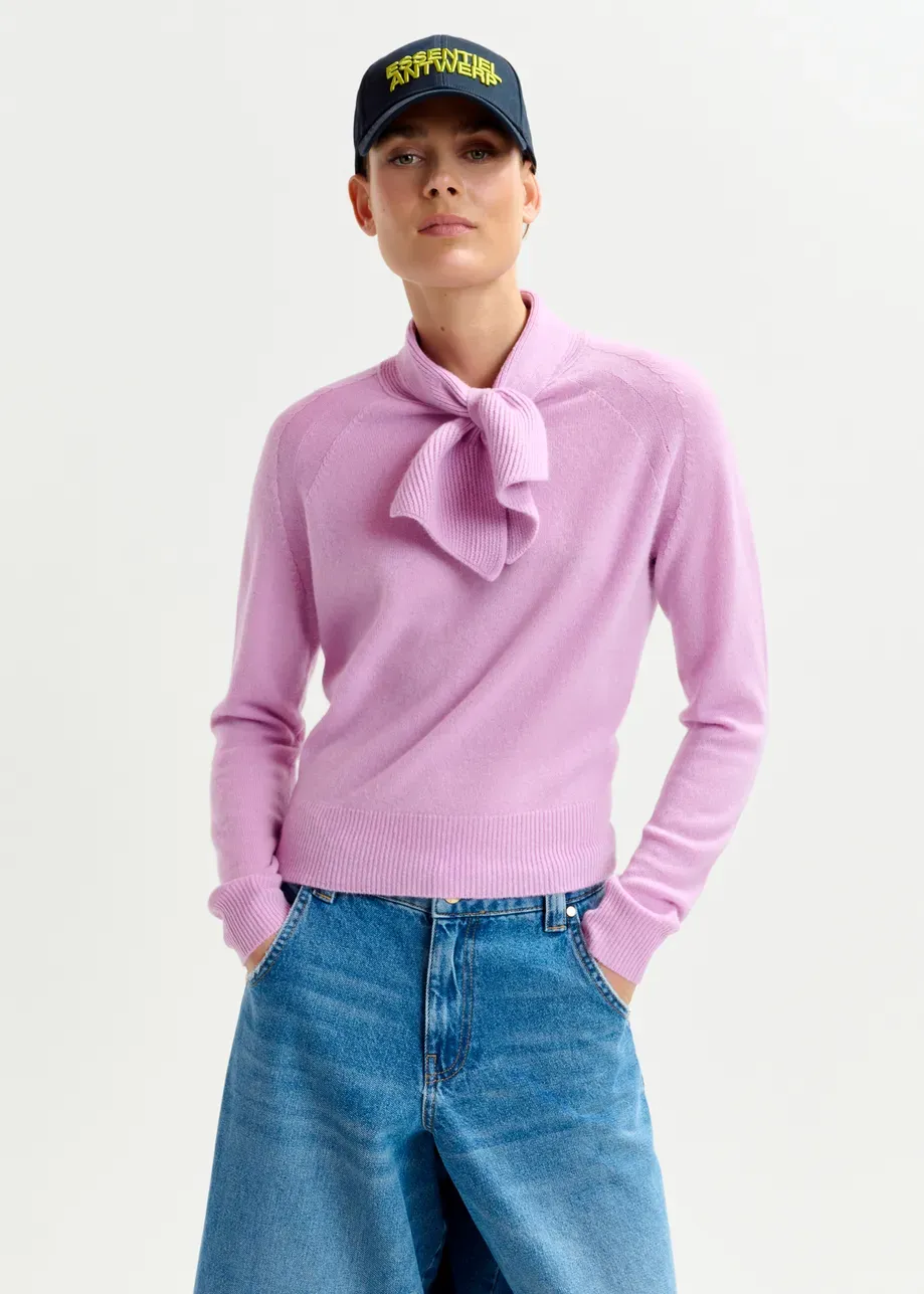 Essentiel Invited Cashmere Pullover in Pink Lady