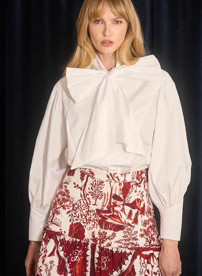 Hunter Bell Shay Blouse in Bright White