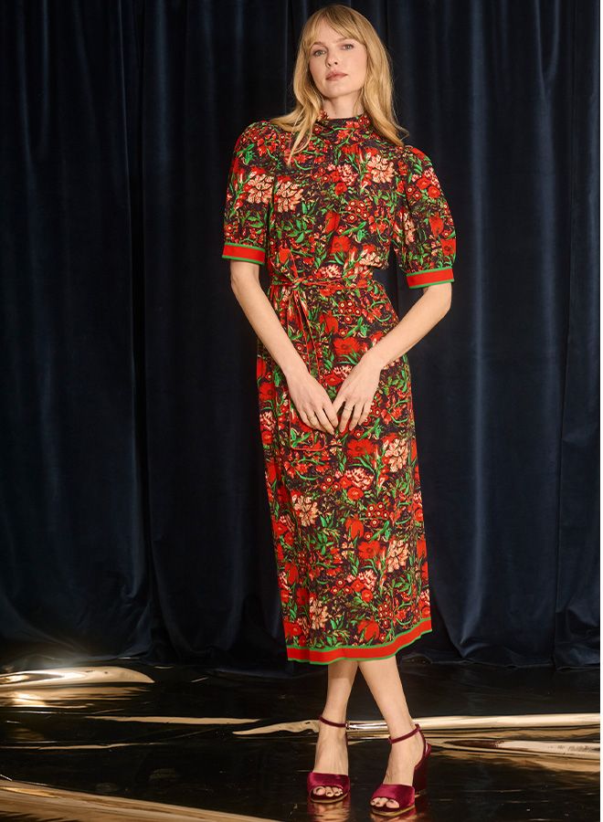 Hunter Bell Langley Dress in Holiday Floral