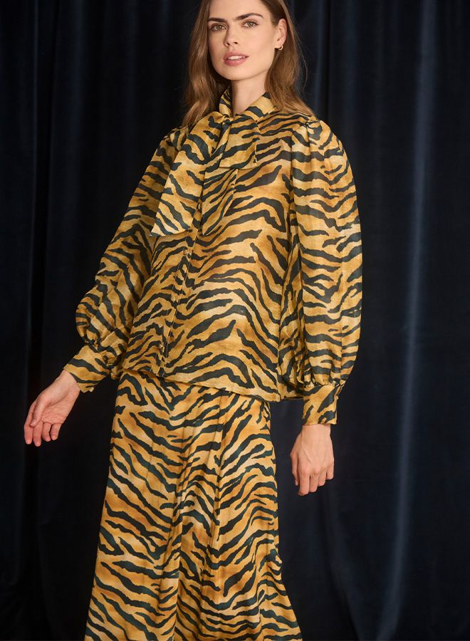 Hunter Bell Tess Blouse in Tiger