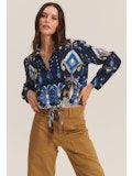 Velvet Kayla07 Blouse in Navy