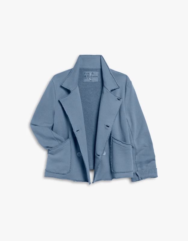 Frank &amp; Eileen Cropped Sweatshirt Peacoat in Slate
