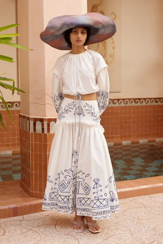 Alemais Leela Skirt in Cream