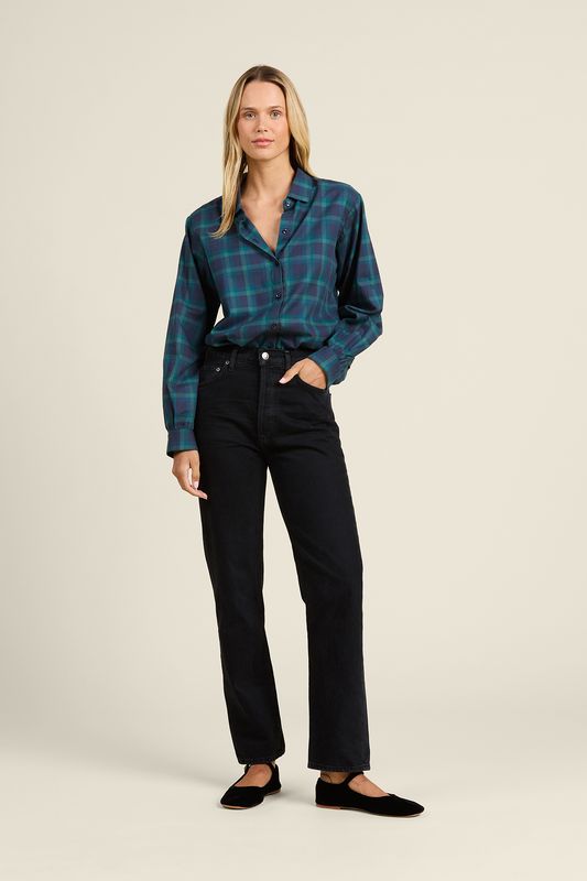 Trovata Sierra Shirt in Nocturne Plaid