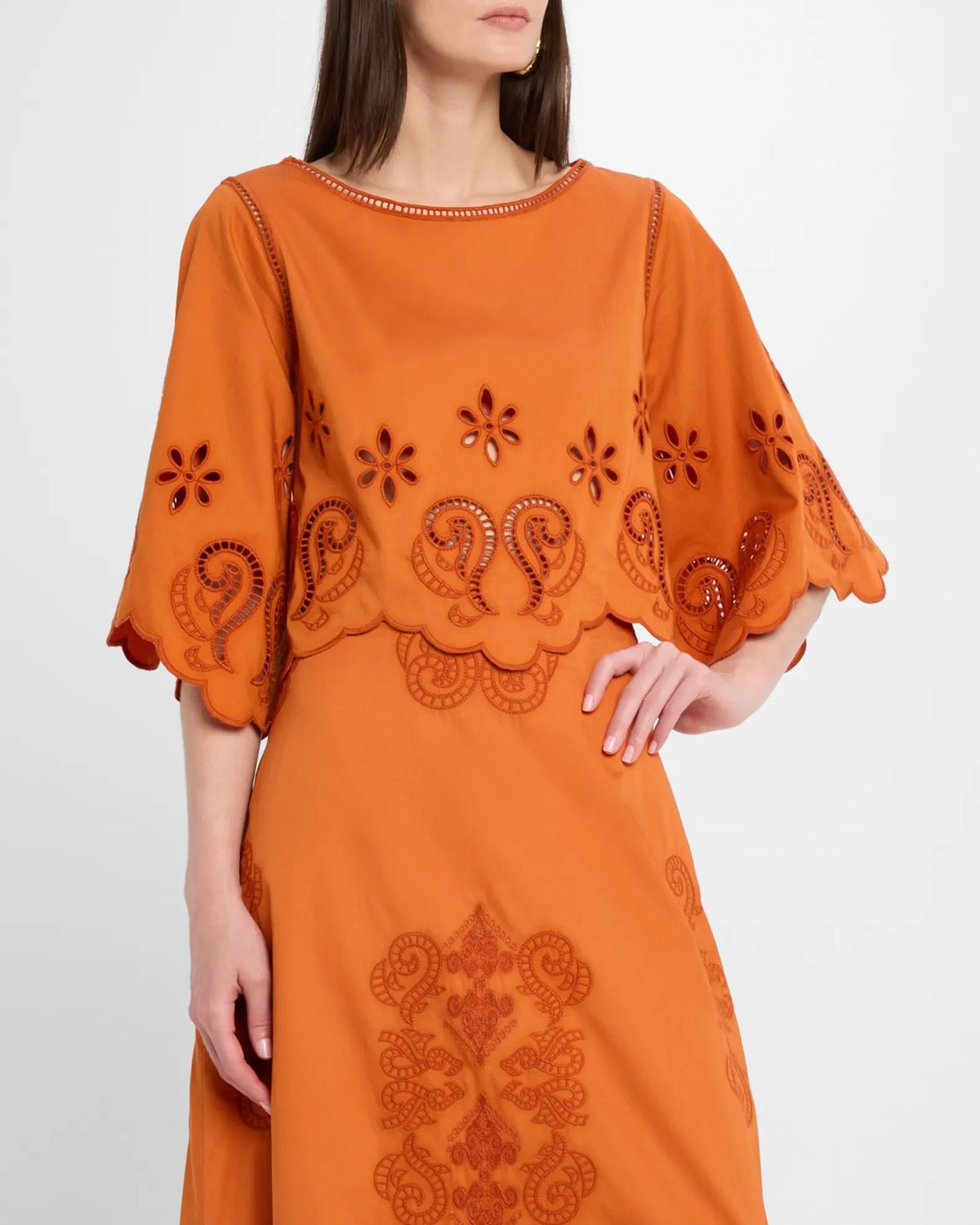 Figue Seline Top in Burnt Sienna