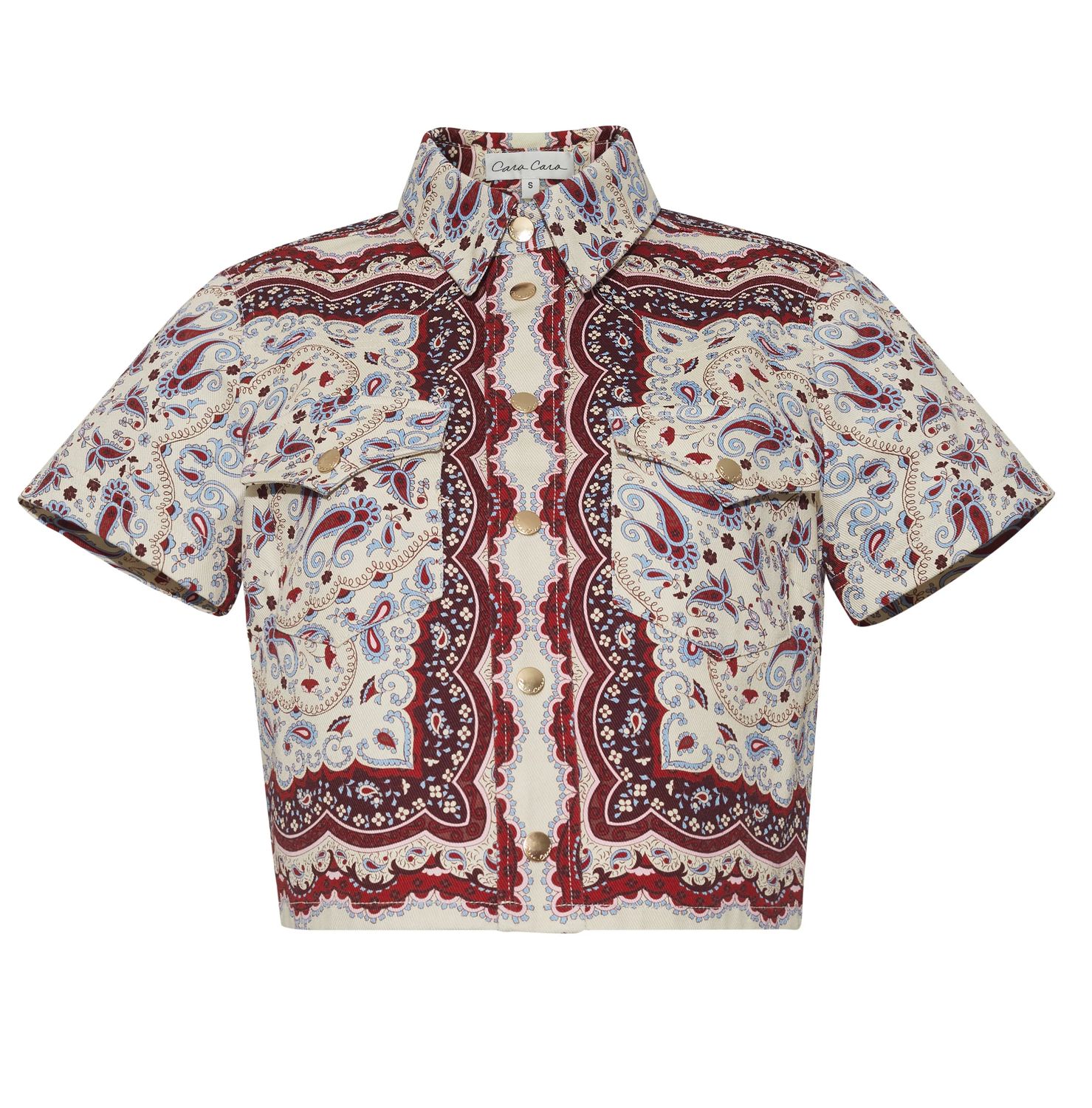 Cara Cara Paro Top in Paisley Scarf Ivory