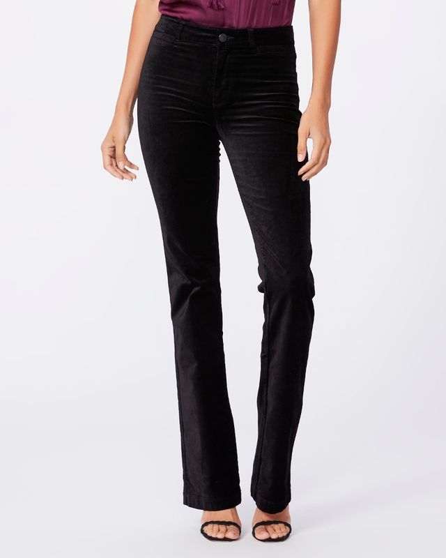 Paige High Rise Manhattan Boot Welt in Black