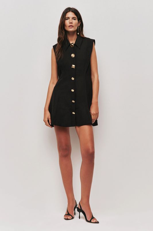 Aje Sacha Mini Dress in Black