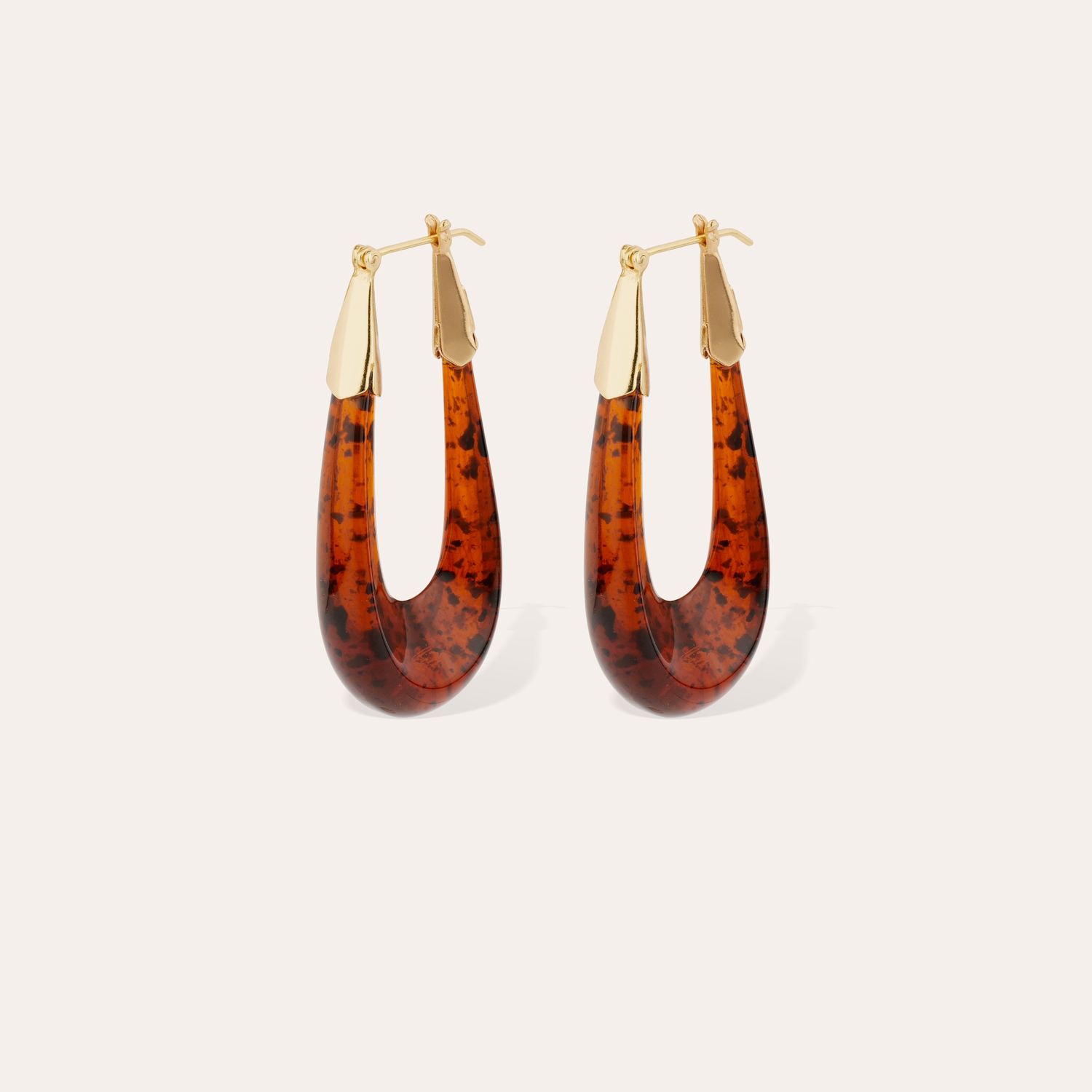 Gas Bijoux Ecume Earrings Acetate in Tortoise