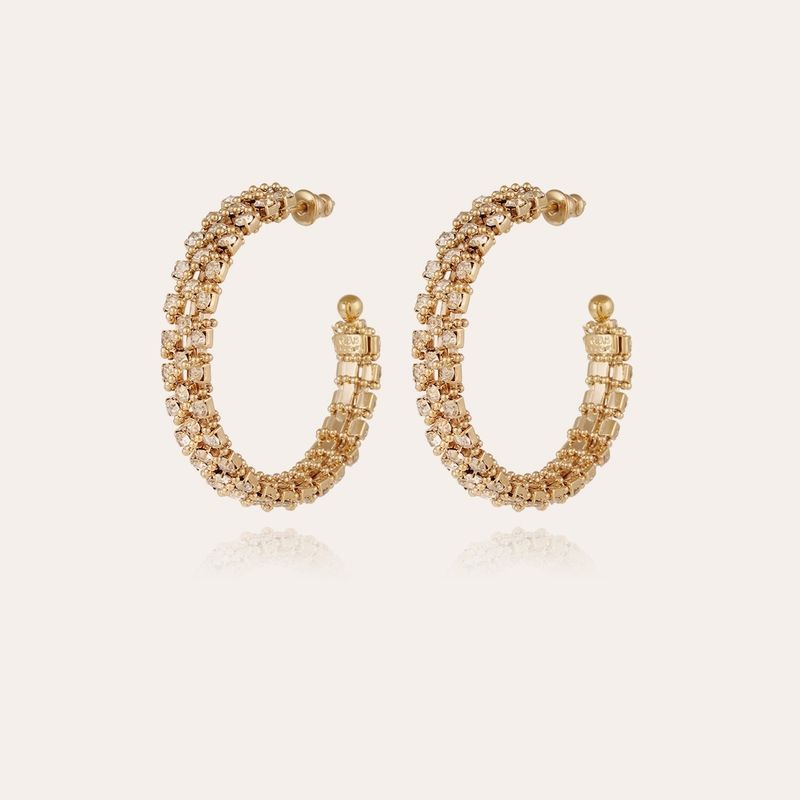 Gas Bijoux Izilda Strass Hoop earrings