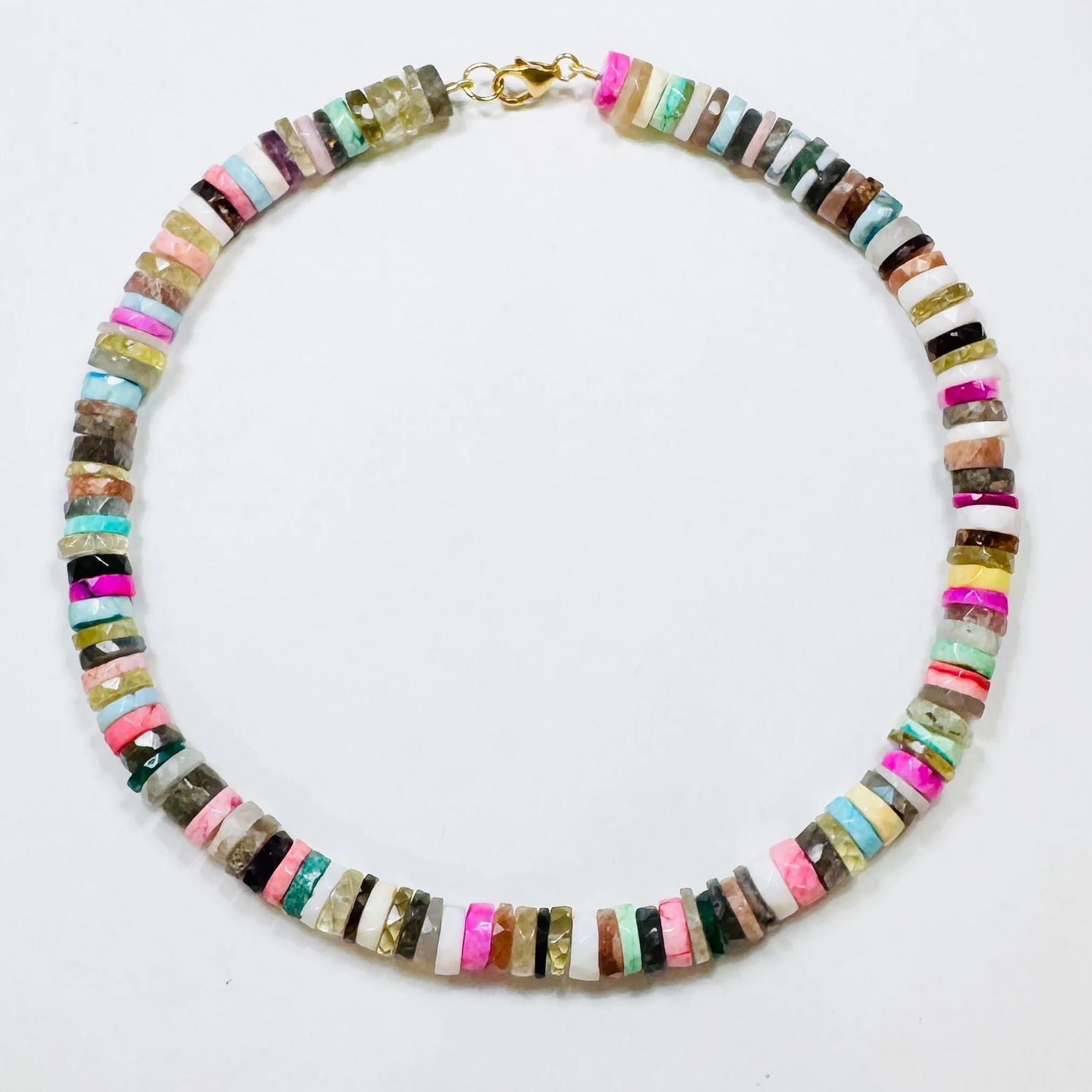 Theodosia Multi Stone Statement Candy Necklace