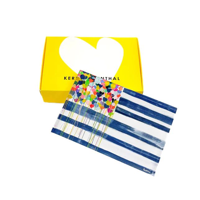 Kerri Rosenthal United States of Love Flag Block of Love in Unique Color