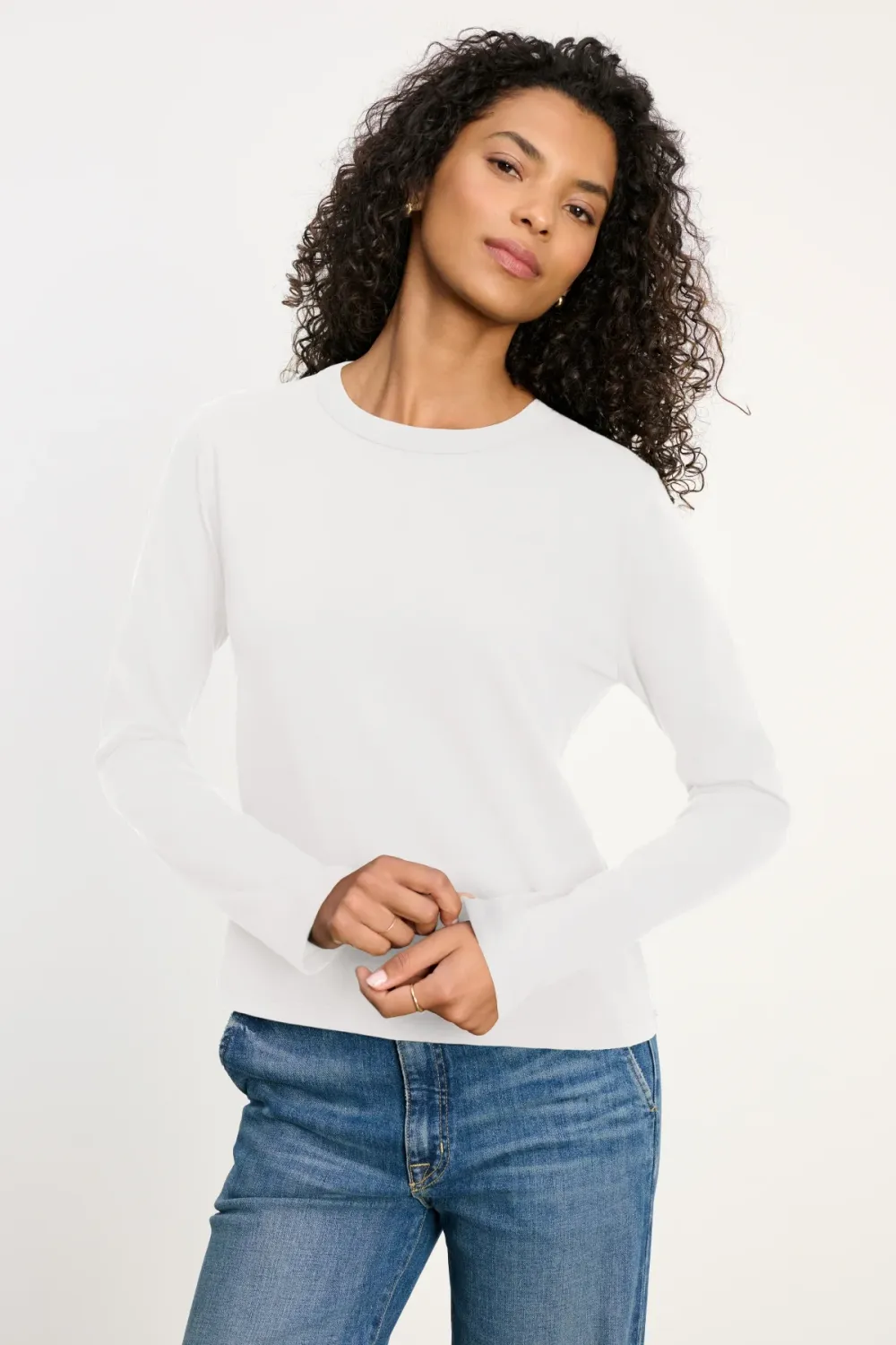 Velvet Susanna Tee in White