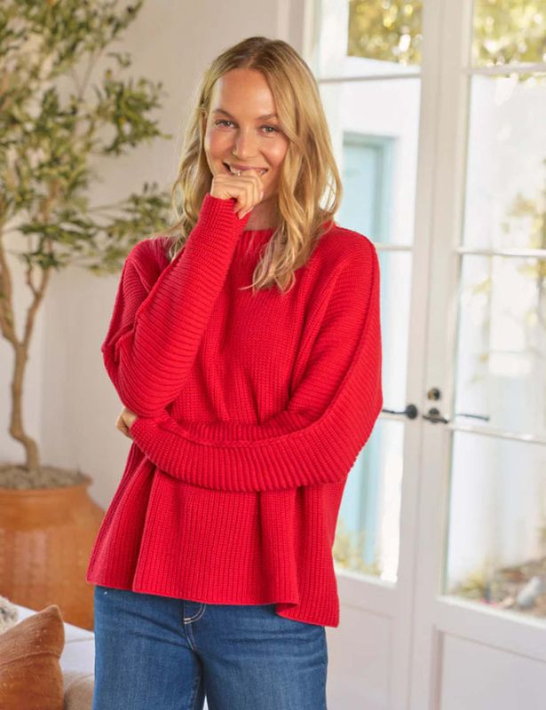 Frank &amp; Eileen Montecito Sweater in Rose