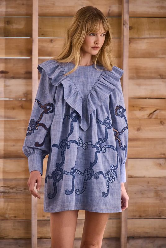 Hunter Bell Azalea Dress in Seabank Chambray