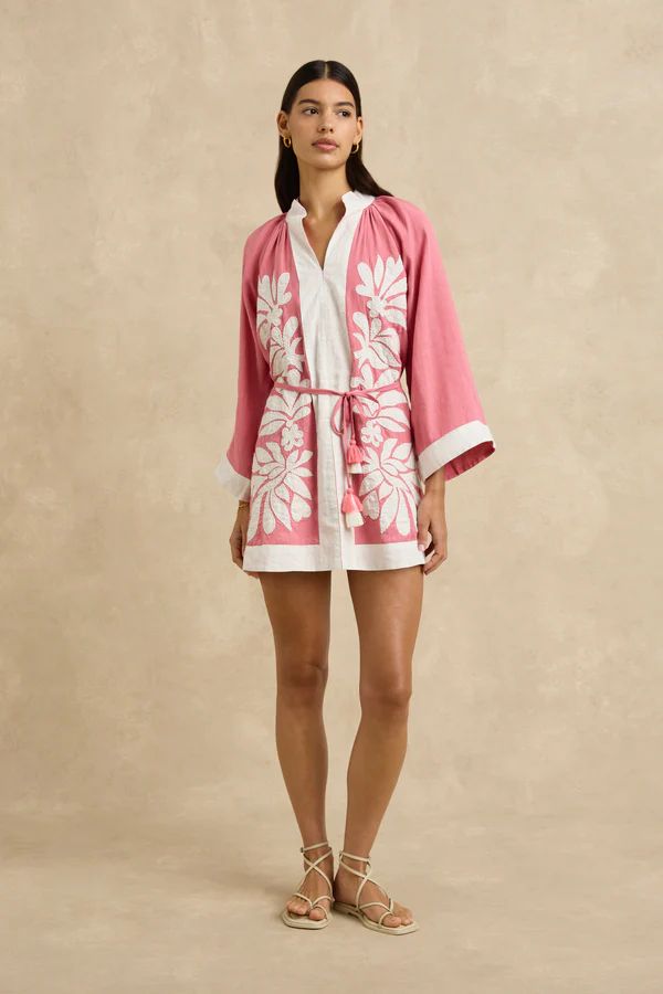 Hannah Lumi Dress in Flora Pink