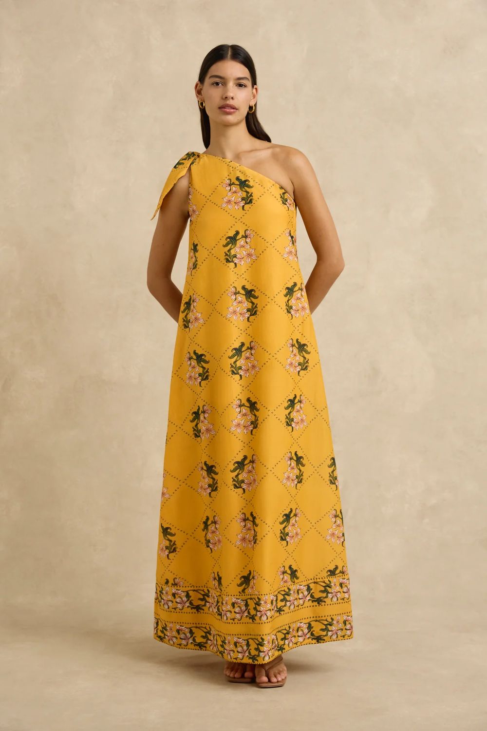 Hannah Helena Dress in Jasmine Yellow