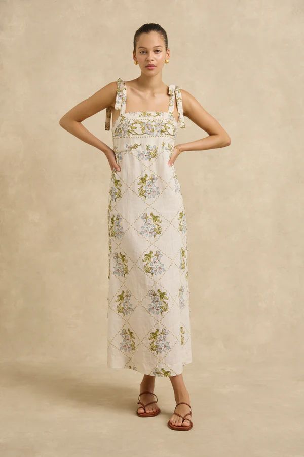 Hannah Tali Dress in Jasmine Nude