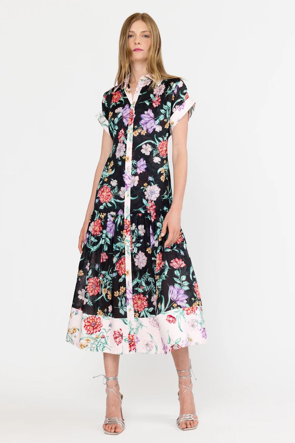 Christy Lynn Robbin Dress in Onyx Botanica