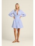 Trovata Lyra Dress in Blue/White Stripe
