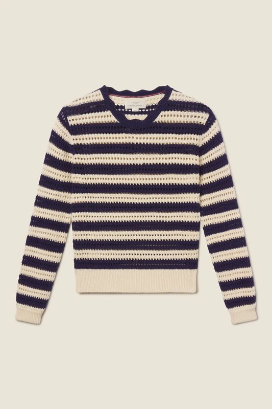 Trovata Ryann Sweater in Navy Stripe