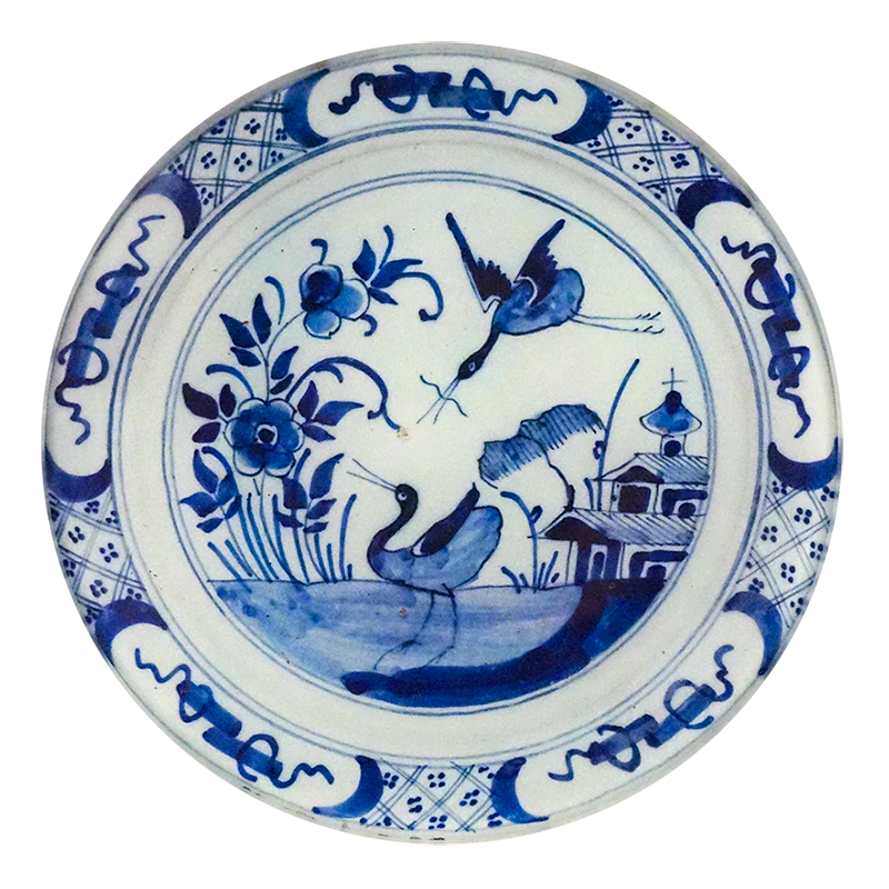 John Derian Delft 5 1/4" Round Plate #5