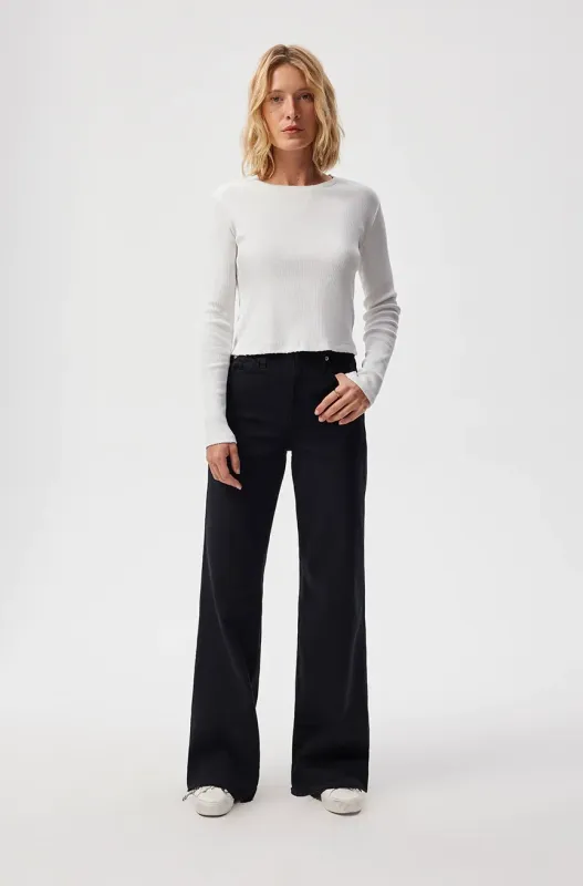 AMO Frida Wide Leg in Black Oak