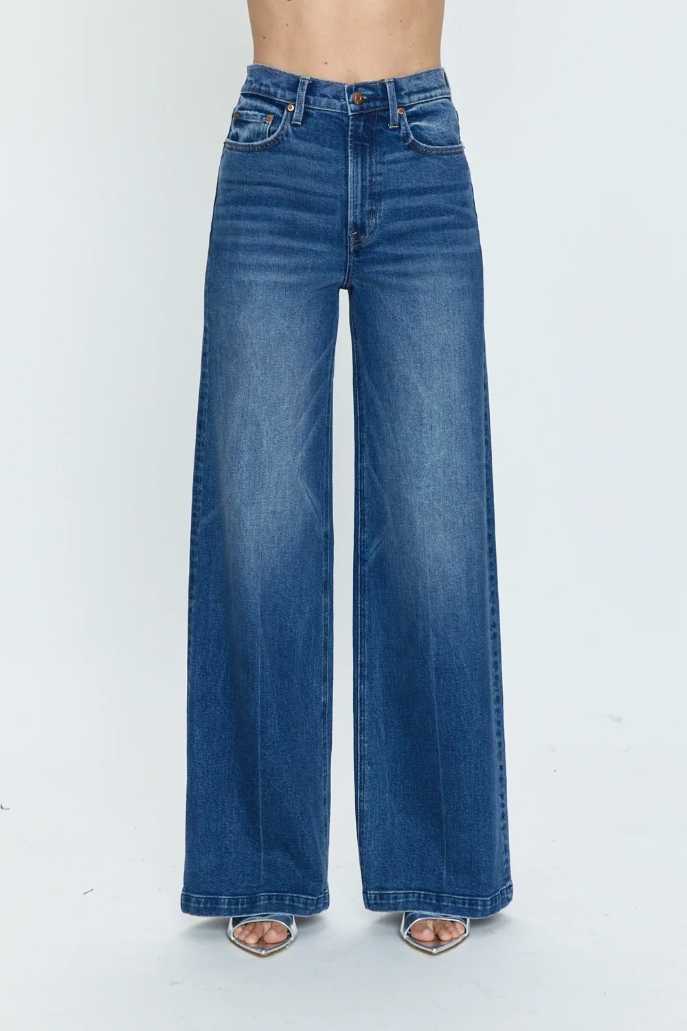 Pistola Lana High Rise Wide Leg in Cider