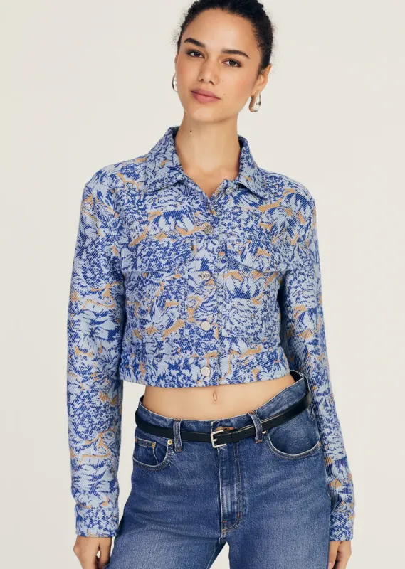 10 Crosby Marc Pocket Front Jacket in Ciel Multi