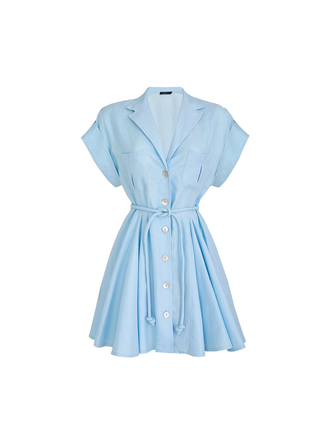 No Pise La Grama Guayaba Mini Dress in Baby Blue