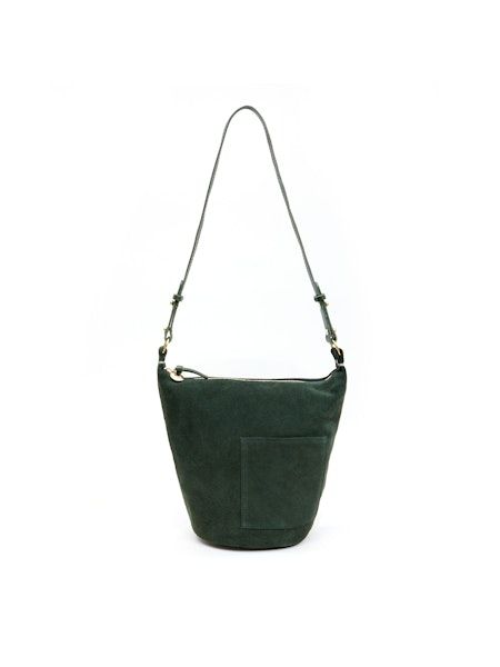 Clare V. Petite Jeanne in Loden Suede