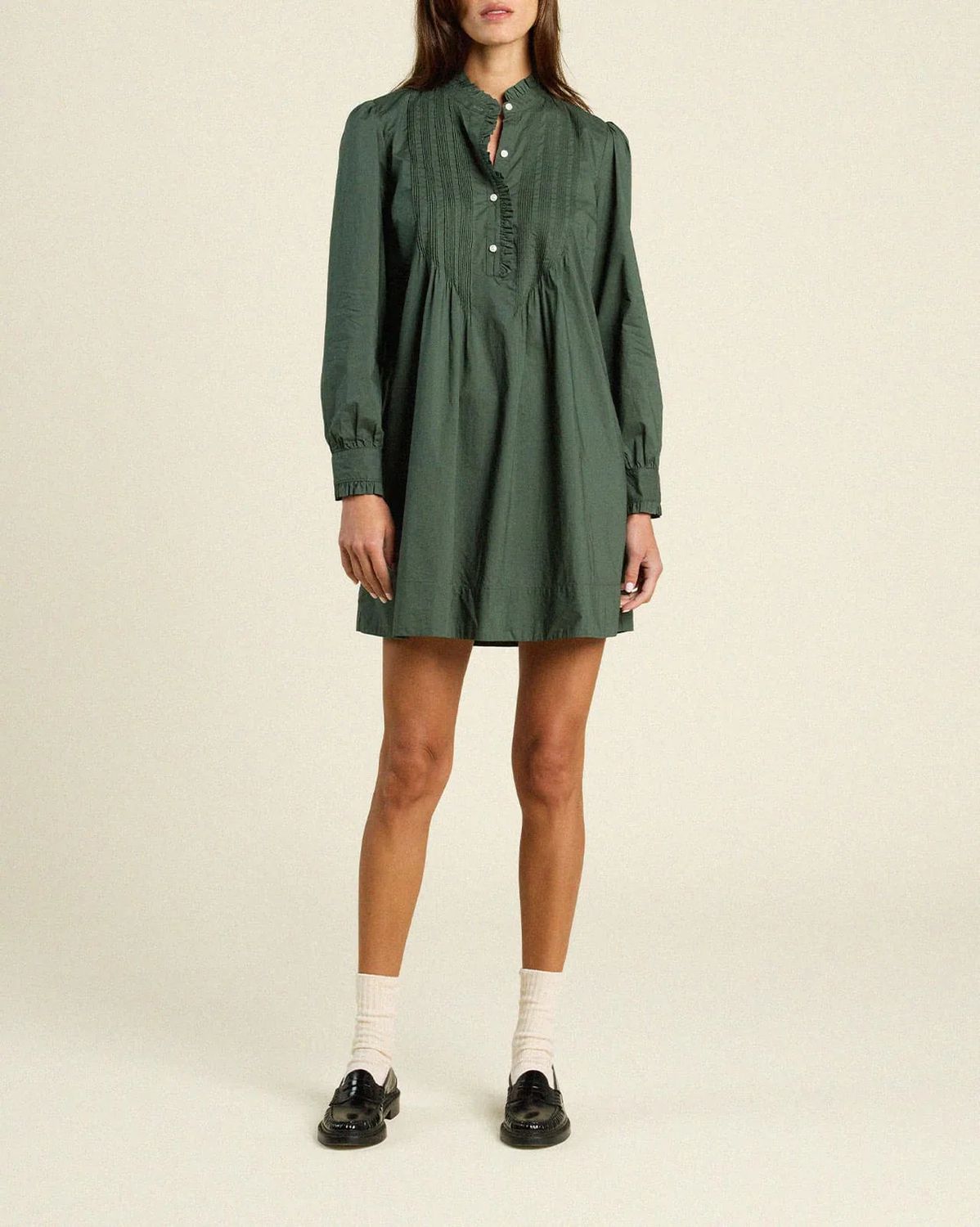 Trovata Eve Shift Dress in Thyme