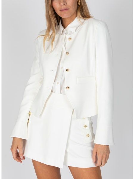10 Crosby Elizabeth Peplum Jacket in Soft White