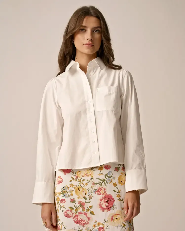 Bytimo Poplin Shirt in White