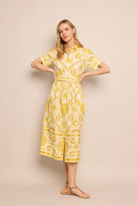 Cara Cara Malena Dress in Mystic Yellow