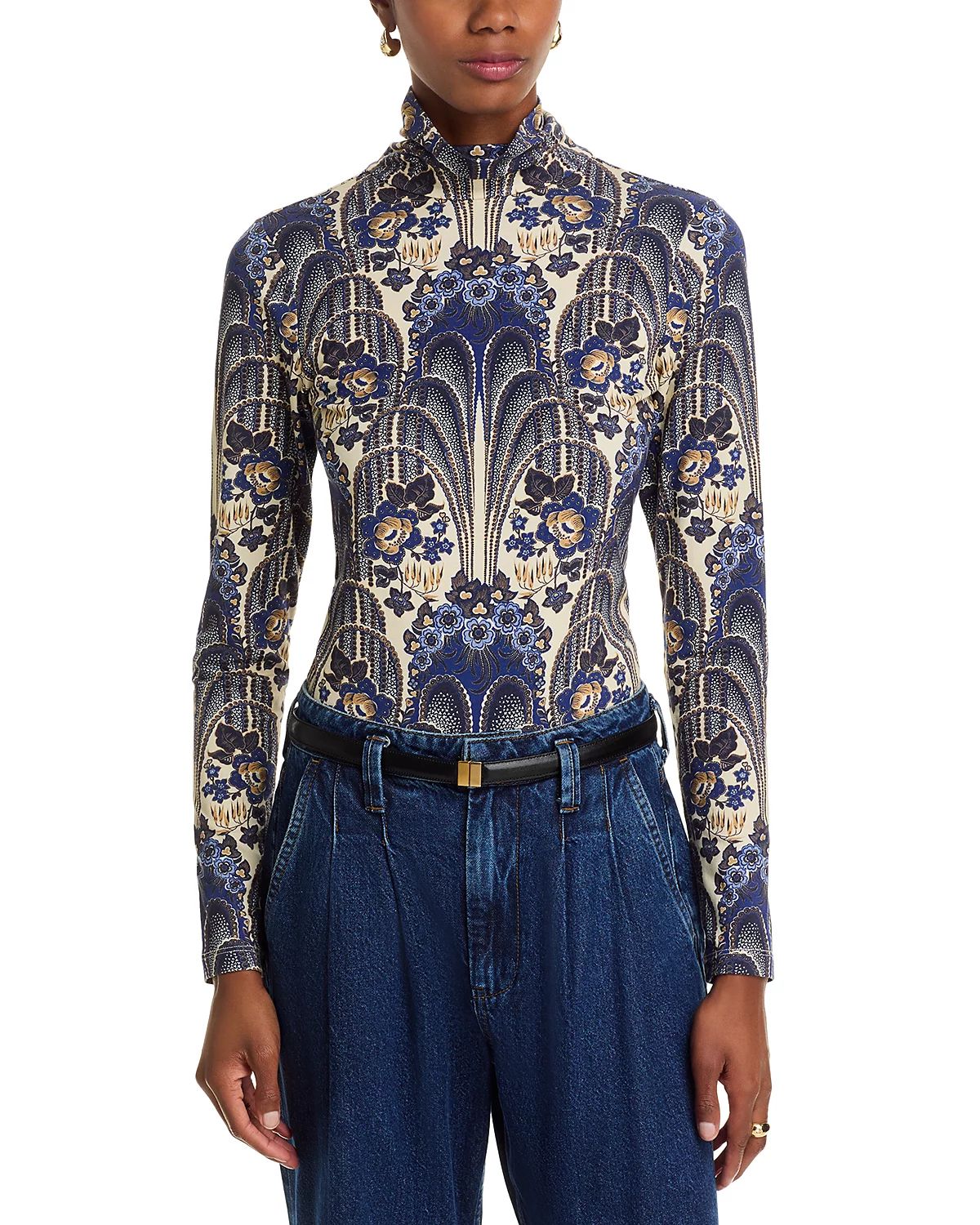 Cara Cara Piper Top in Fontaine Egret