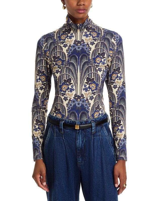 Cara Cara Piper Top in Fontaine Egret