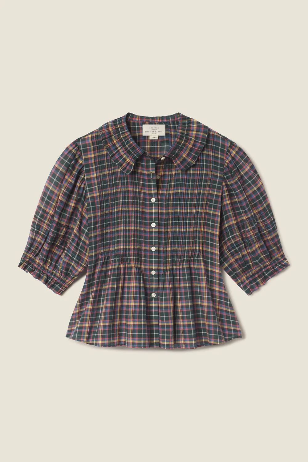 Trovata Jess Blouse in Prisma Plaid