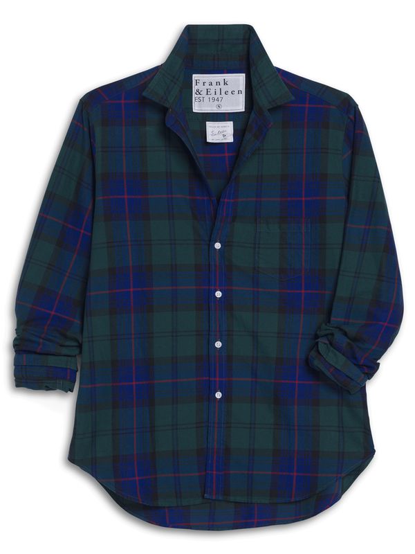 Frank &amp; Eileen Eileen Relaxed Button Up Shirt in Blue, Green, Red Plaid