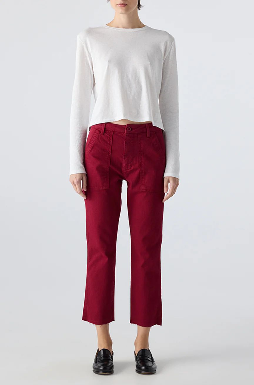 AMO Easy Army Trouser in Pinot