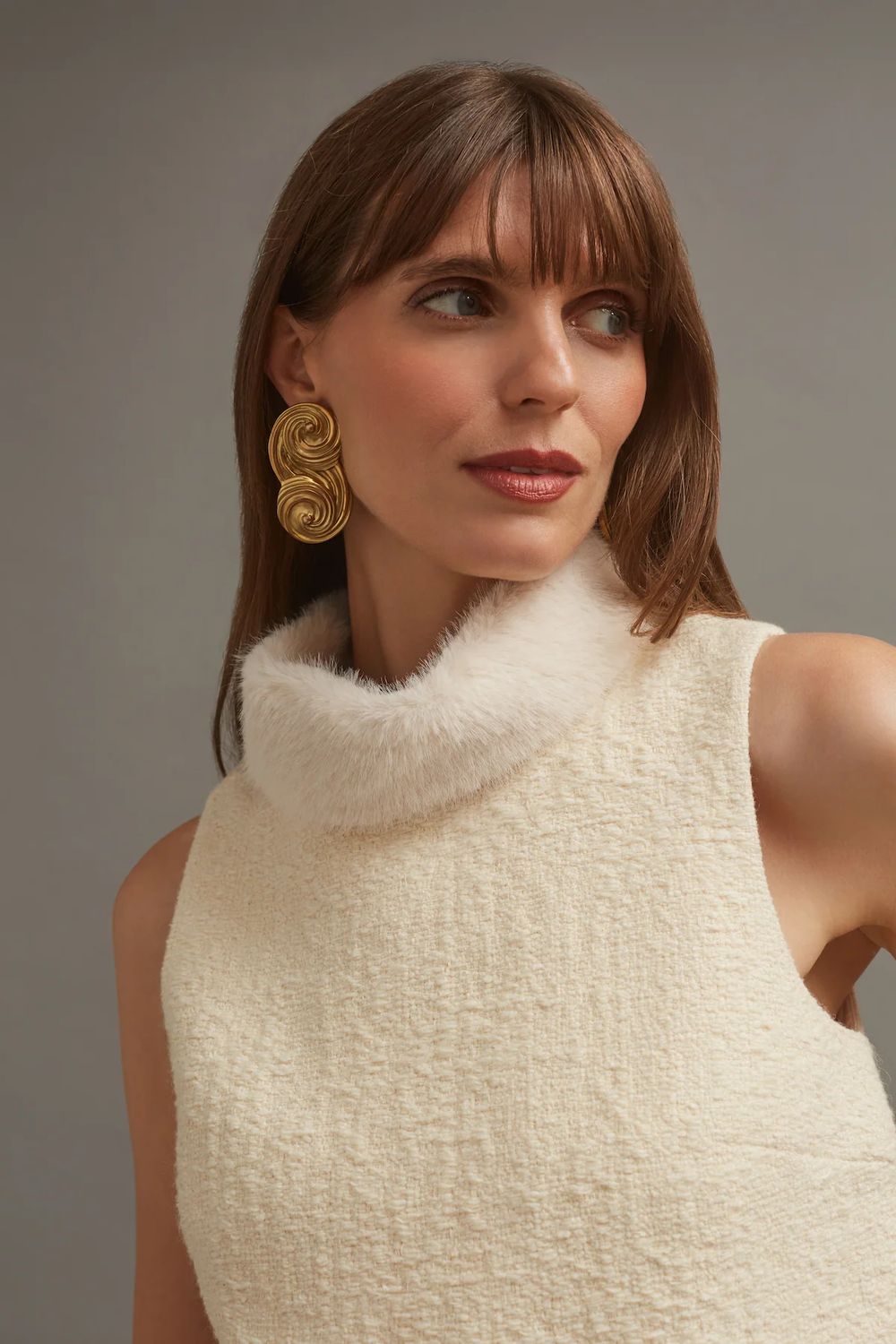 Cara Cara Gina Top in Cloud Tweed