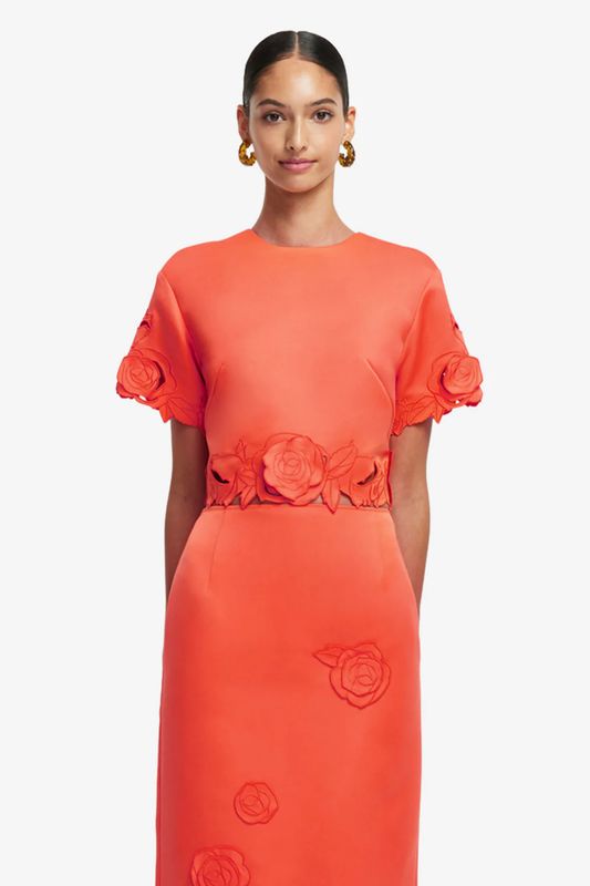 Leo Lin Indie Sleeve Top in Saffron