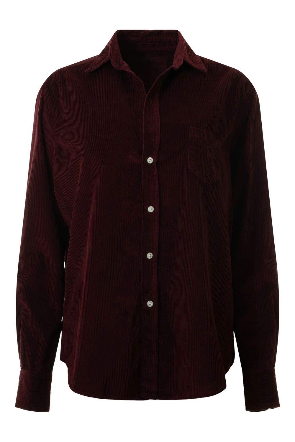 Frank &amp; Eileen Eileen Relaxed Button Up Shirt in Maroon Corduroy