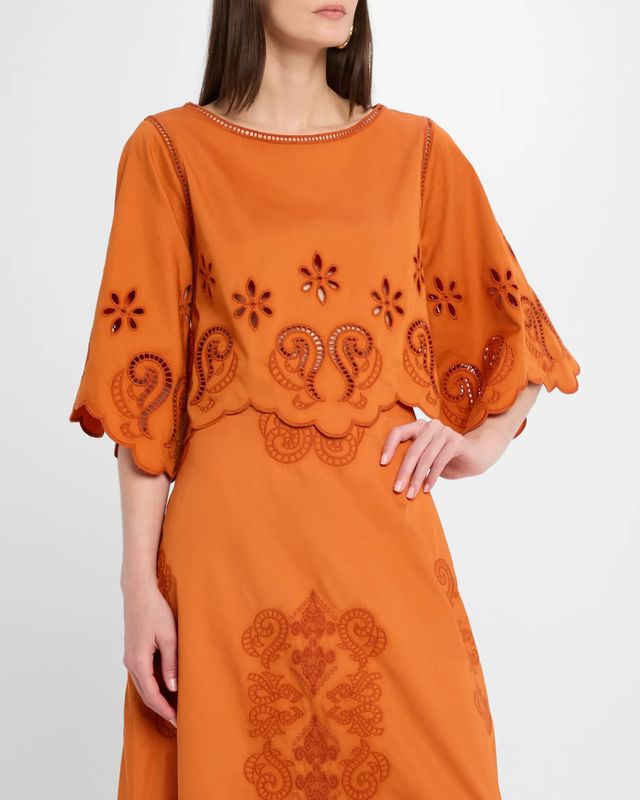 Figue Seline Top in Burnt Sienna